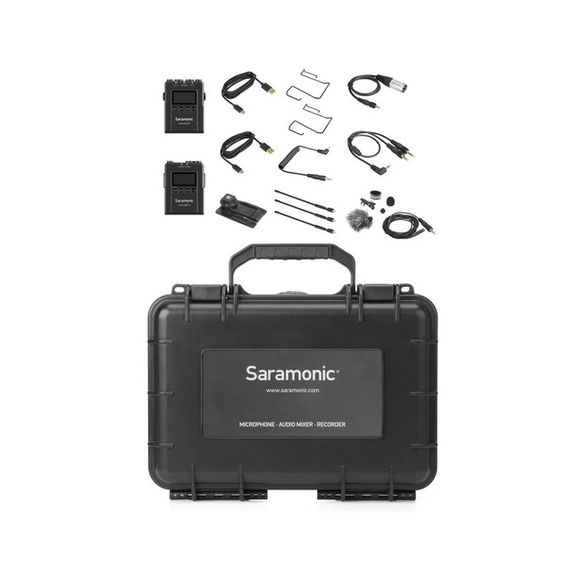 میکروفن بی‌ سیم یقه‌ ای سارامونیک مدل UwMic9S Kit1