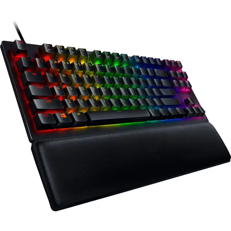 کیبورد مخصوص بازی ریزر مدل Huntsman V2 Tenkeyless - Purple Linear Optical Switch