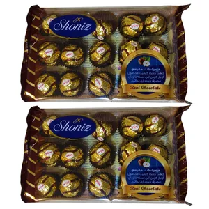 شکلات مغزدار طلایی شونیز - 200 گرم بسته 2 عددی