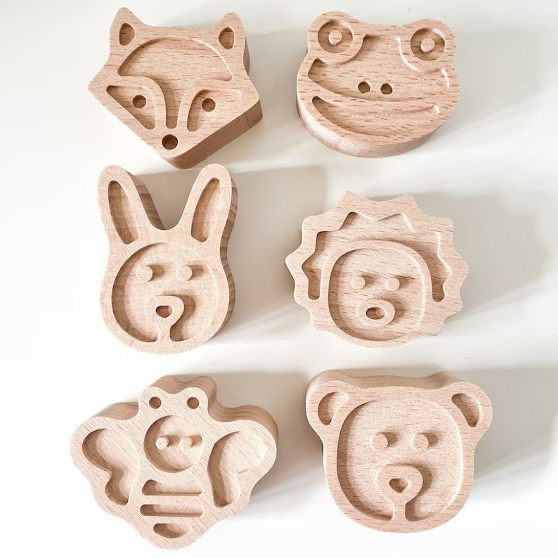 دستگیره کمد مدل کودک طرح حیوانات جنگل   کد WTL202 مجموعه 6 عددی