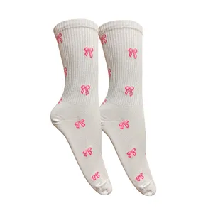 جوراب ساق بلند زنانه تن پوش هنگامه مدل پنبه کش اسپرت پاپیونی