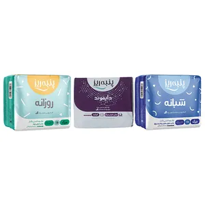 نوار بهداشتی پنبه ریز مدل 03 مجموعه 2 عددی به همراه پد بهداشتی پنبه ریز مدل Diamond بسته 10 عددی