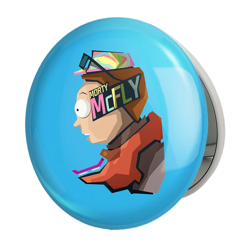 آینه جیبی خندالو طرح انیمیشن ریک و مورتی Rick and Mort مدل تاشو کد 26395 