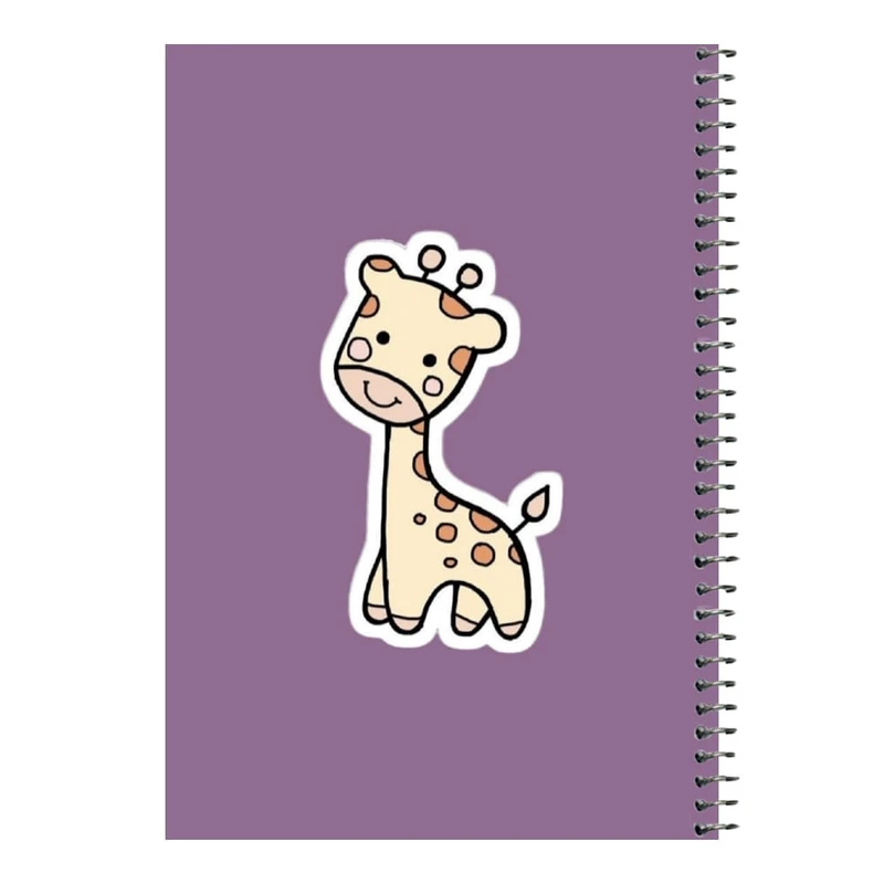 دفتر مشق 80 برگ اس جی مدل زرافه کد۱     