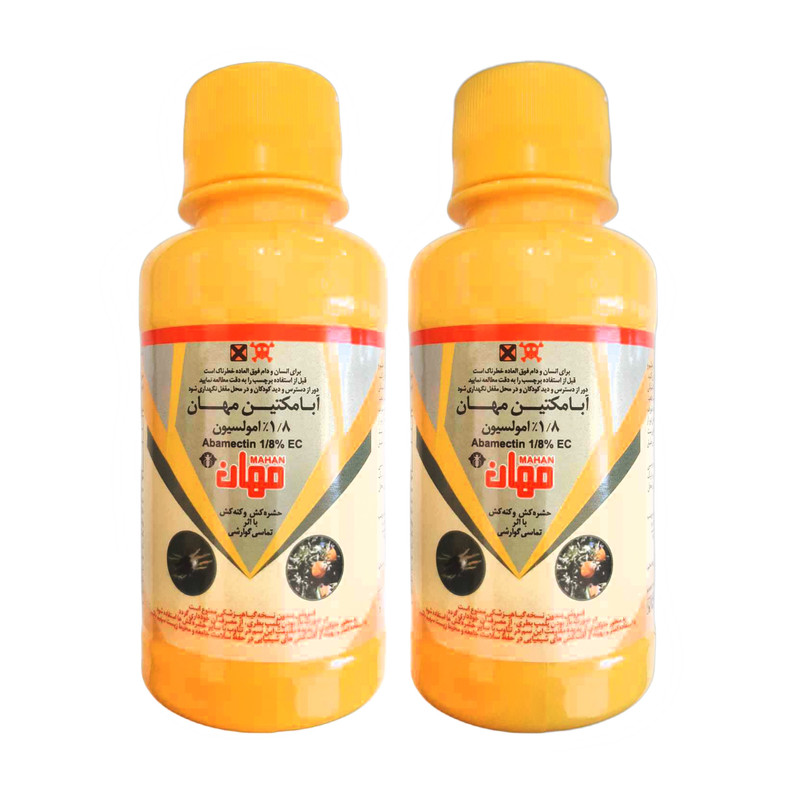 کنه کش آبامکتین مهان مدل Aba حجم 100 میلی لیتر مجموعه 2 عددی