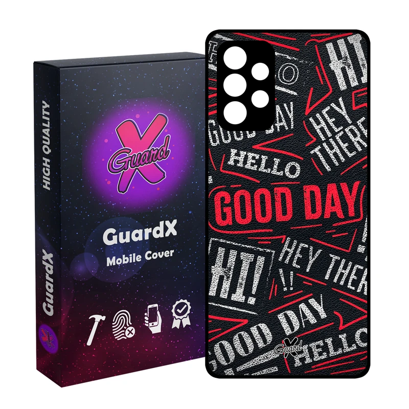 کاور گارد ایکس طرح Text مدل Glass10279 مناسب برای گوشی موبایل سامسونگ Galaxy A53