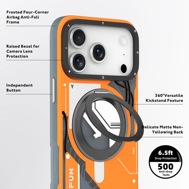 کاور یانگ کیت مدل Starship Holder Magnetic مناسب برای گوشی موبایل اپل iPhone 17 