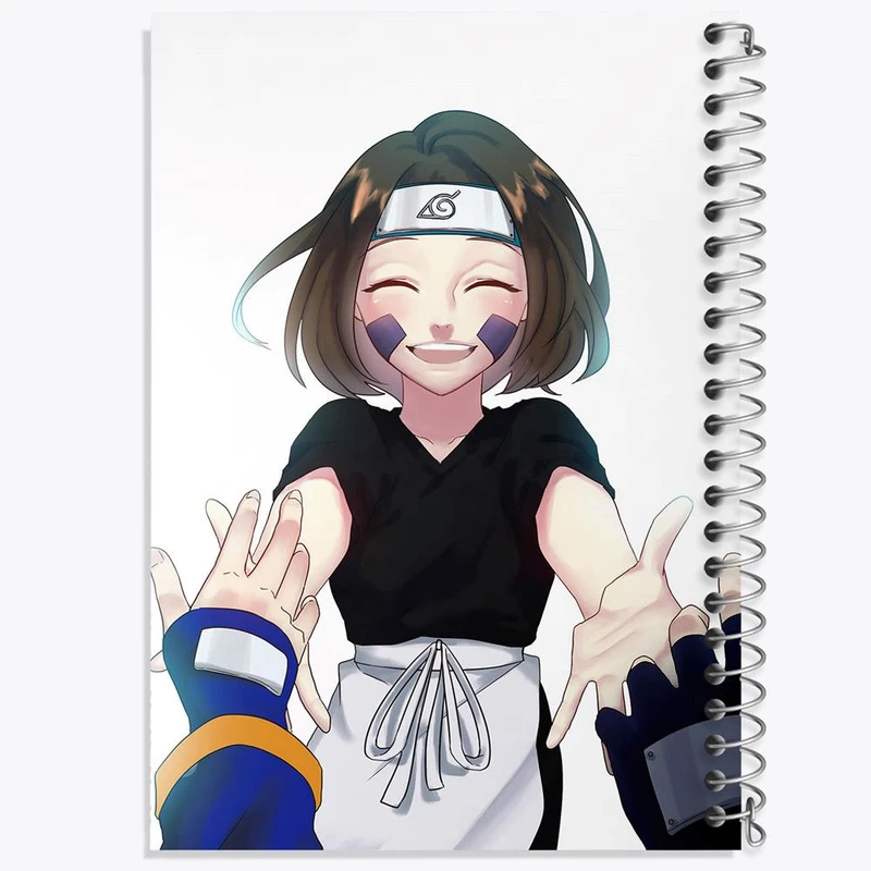 دفتر ژورنال نویسی 50 برگ خندالو مدل نقطه ای طرح رین نوهارا انیمه ناروتو Naruto کد 11227