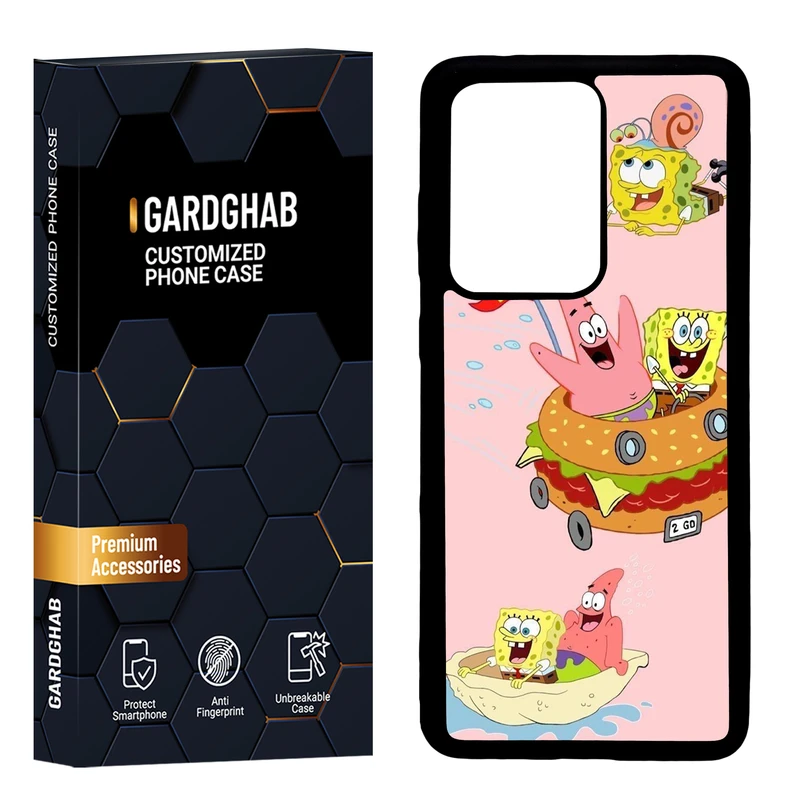 کاور گارد قاب مدل دور ژله ای پشت گلس فانتزی مناسب برای گوشی موبایل سامسونگ  Galaxy S20 Ultra