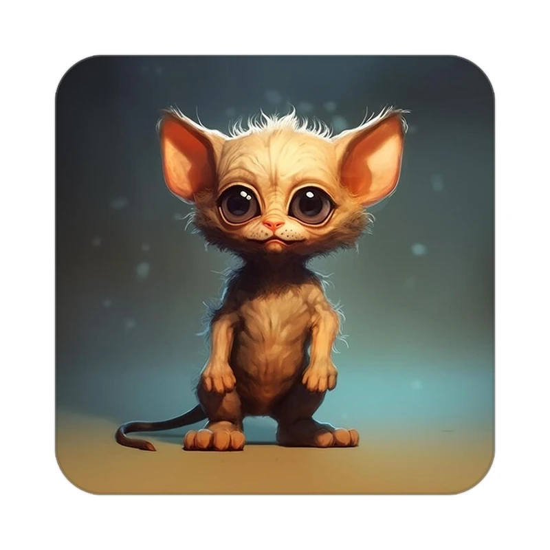 زیر لیوانی کاکتی طرح حیوانات کارتونی مدل mp28161