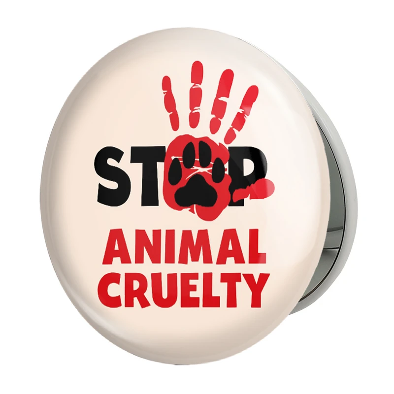 آینه جیبی خندالو طرح حمایت از حیوانات مدل تاشو کد 27370 