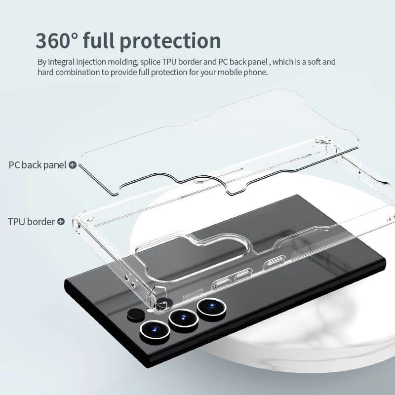 کاور نیلکین مدل Nature TPU Pro مناسب برای گوشی موبایل سامسونگ galaxy s24 ultra 