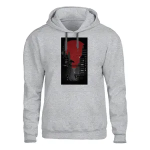 هودی مردانه مدل شهر کد SH25 رنگ طوسی