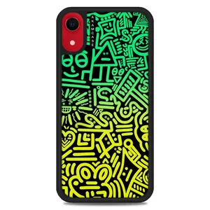 AKAM AMC-WAXR-DOODLE16 Cover For Apple iPhone XR