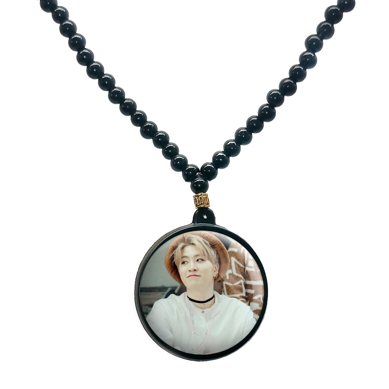 گردنبند پرمانه طرح GOT7 کد pmd.19167 مدل دو طرفه