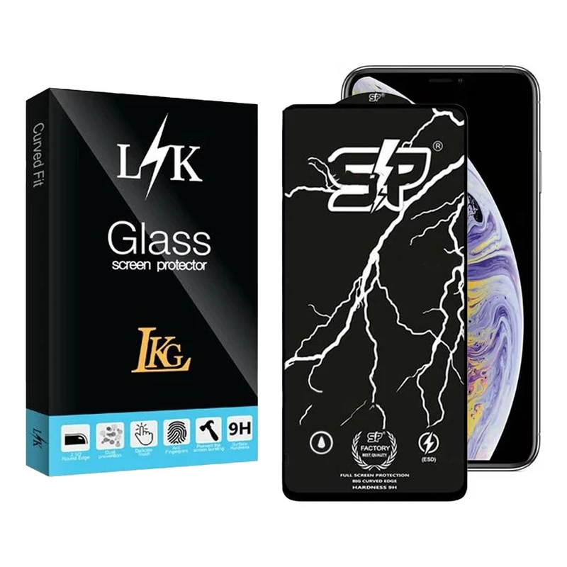 محافظ صفحه نمایش ال کا جی مدل اس پی مناسب برای گوشی موبایل اپل iPhone XS Max