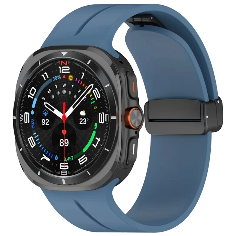 بند آکوآرا مدل Magnetic Silicone مناسب برای ساعت هوشمند سامسونگ Galaxy Watch 7 Ultra 47mm