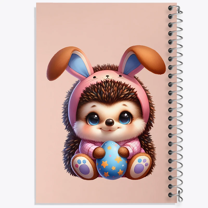 دفتر شطرنجی 50 برگ خندالو طرح جوجه تیغی کیوت کد N5766