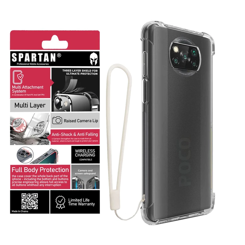 کاور اسپارتان مدل Airbag Strap مناسب برای گوشی موبایل شیائومی Poco X3/ X3 Pro