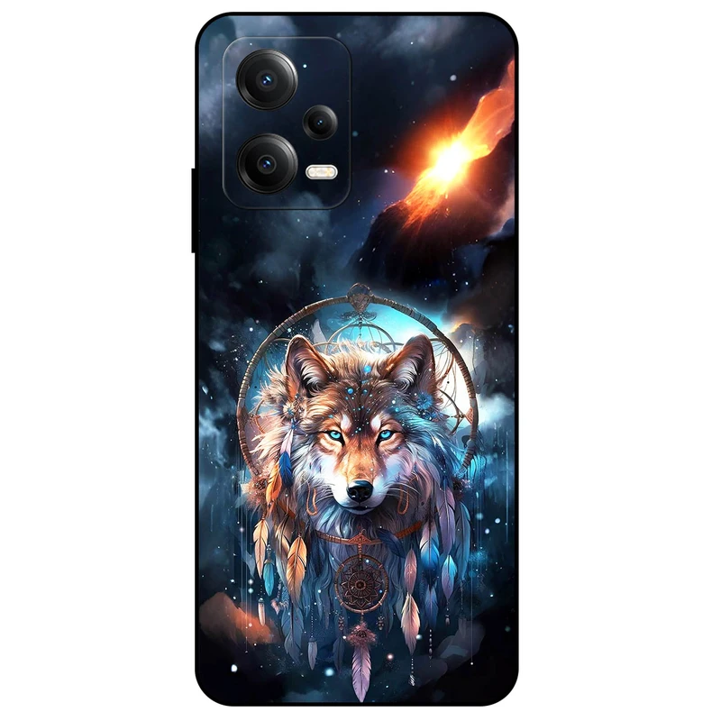 کاور مگافون طرح گرگ و دریم کچر مدل 8005 مناسب برای گوشی موبایل شیائومی Poco X5 5G