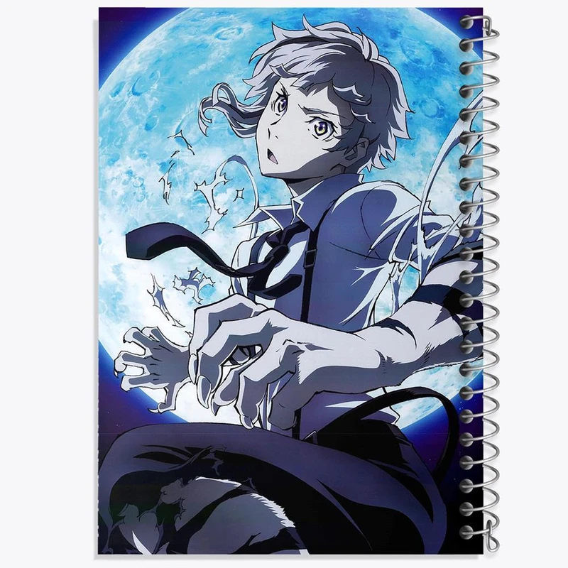 دفتر ژورنال نویسی 50 برگ خندالو مدل نقطه ای طرح آتسوشی انیمه سگ های ولگرد بانگو کد 15666