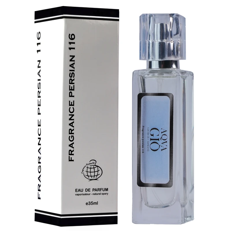 ادو پرفیوم مردانه فراگرنس پرشیا 116 مدل آکوا جیو جورجیو  با رایحه گل حجم 35 میلی لیتر
