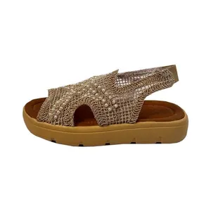 صندل زنانه مدل گیپوری مرواریدی