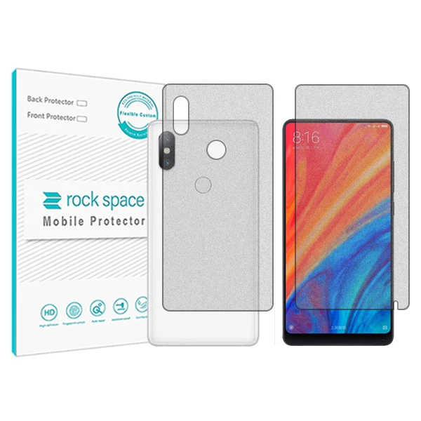 محافظ صفحه نمایش مات راک اسپیس مدل HyMTT مناسب برای گوشی موبایل شیائومی Mi Mix 2S به همراه محافظ پشت