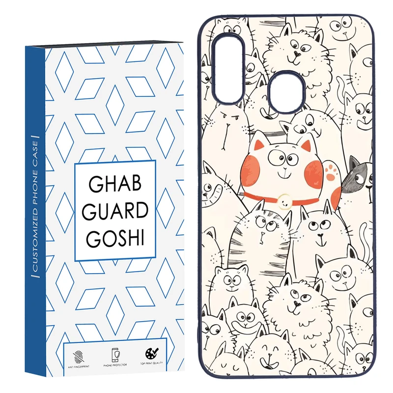 کاور قاب گارد گوشی طرح گربه کد TPU-024 مناسب برای گوشی موبایل سامسونگ Galaxy A30 / A20
