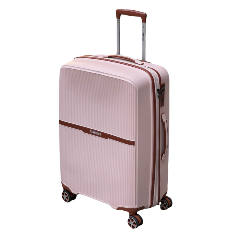 چمدان تیتان پلورا مدل TP6565M GO EXPERIENCE سایز متوسط ارتفاع 63 سانتی متر