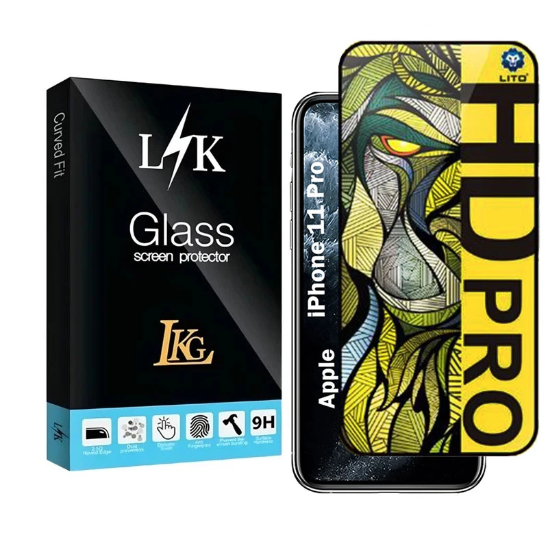 محافظ صفحه نمایش شیشه ای مات ال کا جی مدل LIHD-LK مناسب برای گوشی موبایل اپل iPhone 11 Pro