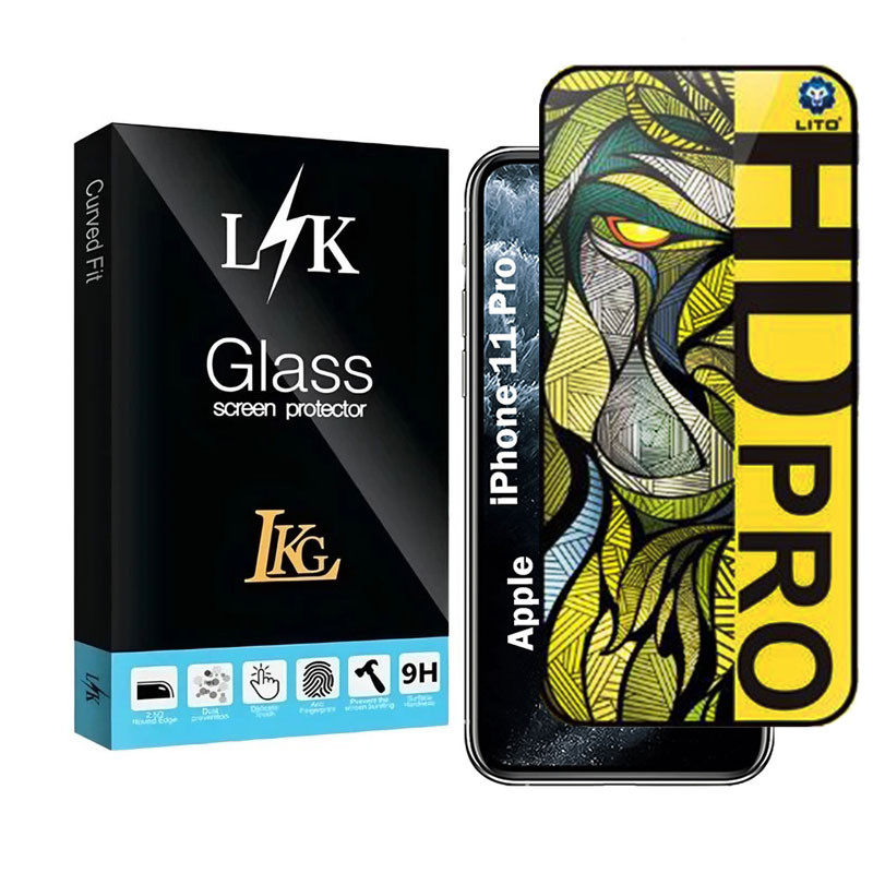 محافظ صفحه نمایش شیشه ای مات ال کا جی مدل LIHD-LK مناسب برای گوشی موبایل اپل iPhone 11 Pro