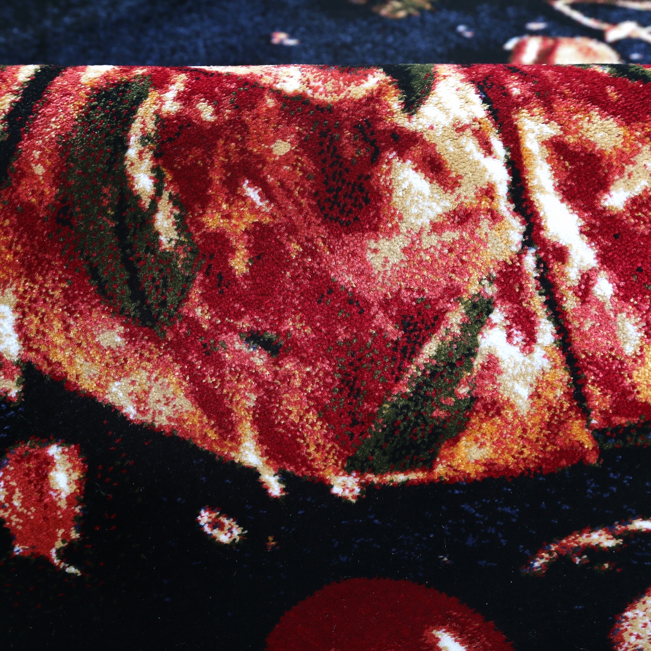 فرش ماشینی دنیای فرش طرح پیتزا کد 1807