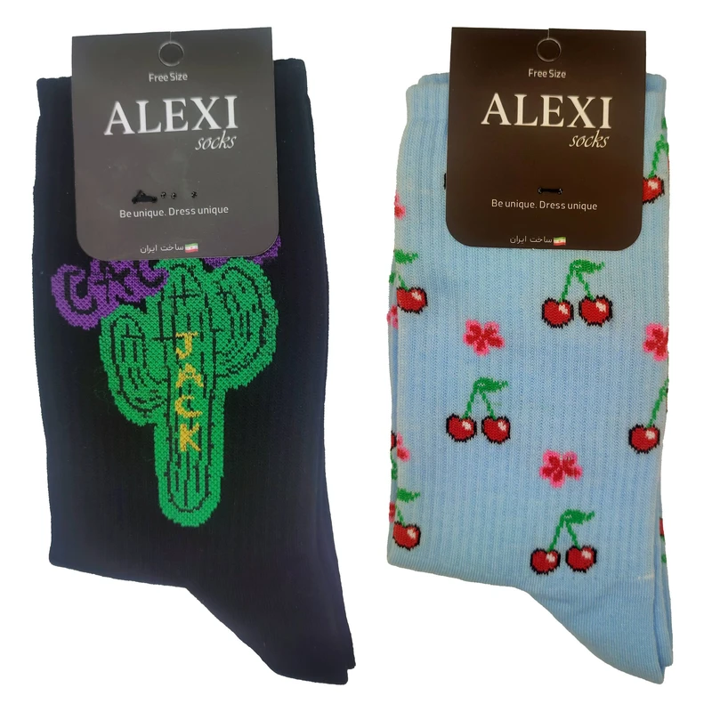 جوراب ساق بلند الکسی مدل BL079 بسته 2 عددی