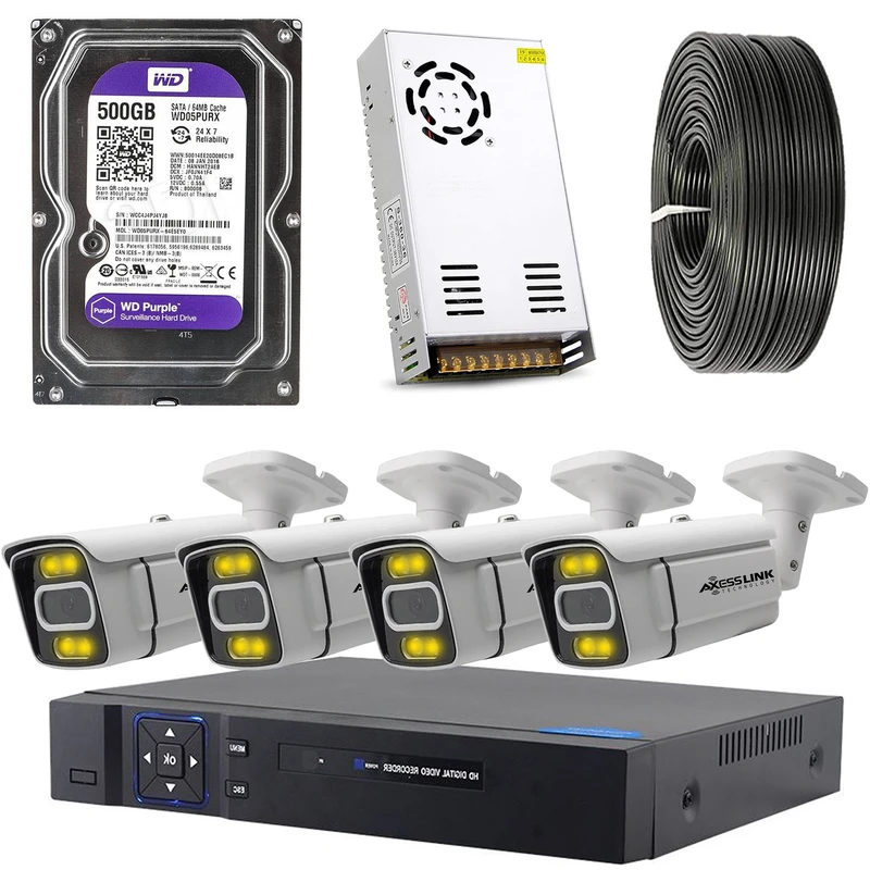 سیستم امنیتی مدل FULL HD KIT 004 STAR LIGTH - AXESSLINK