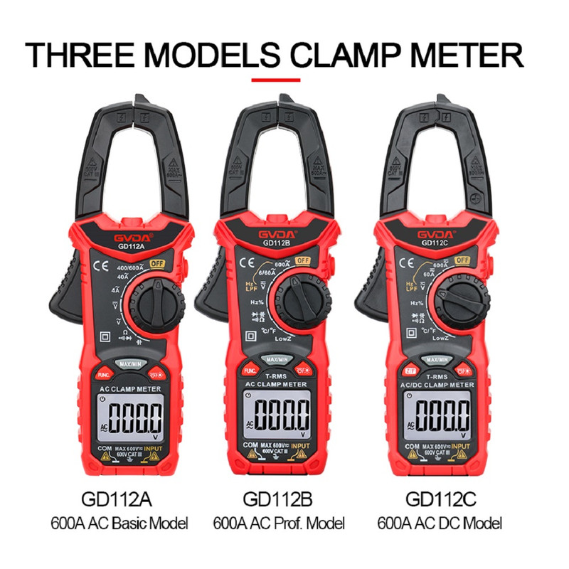 کلمپ آمپر متر جی وی دی ای مدل GD112A کلمپ آمپر متر جی وی دی ای مدل GD112A