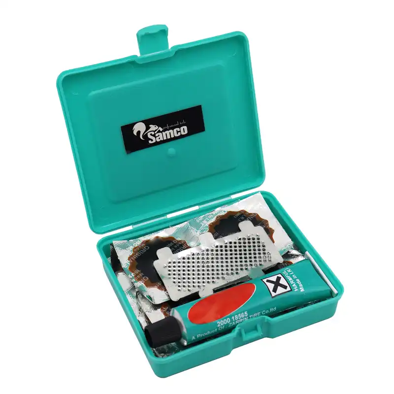 چسب و وصله پنچرگیری تیوپ سامکو مدل YP-T-12 مجموعه 12 عددی