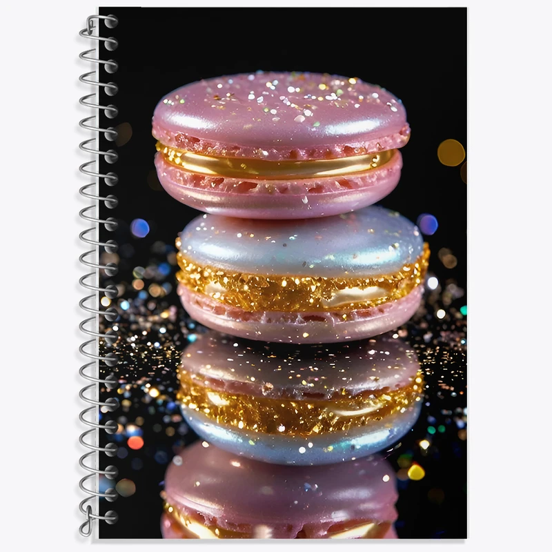 دفتر زبان 50 برگ خندالو مدل سه خط طرح ماکارون کد F8131