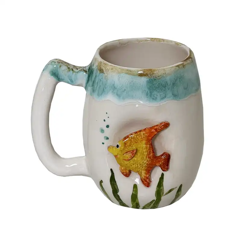 لیوان سرامیکی طرح Fish مدل 3D