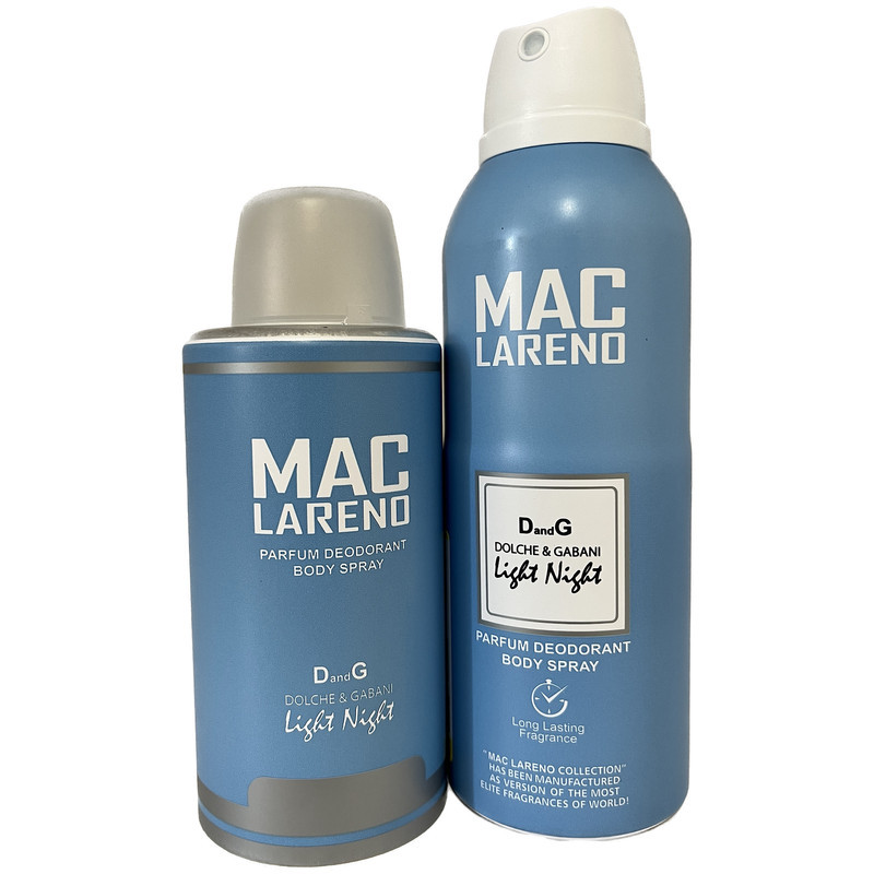اسپری دئودورنت مردانه مک لارنو مدل لایت نایت حجم 200 میلی لیتر اسپری دئودورنت مردانه مک لارنو مدل لایت نایت حجم 200 میلی لیتر