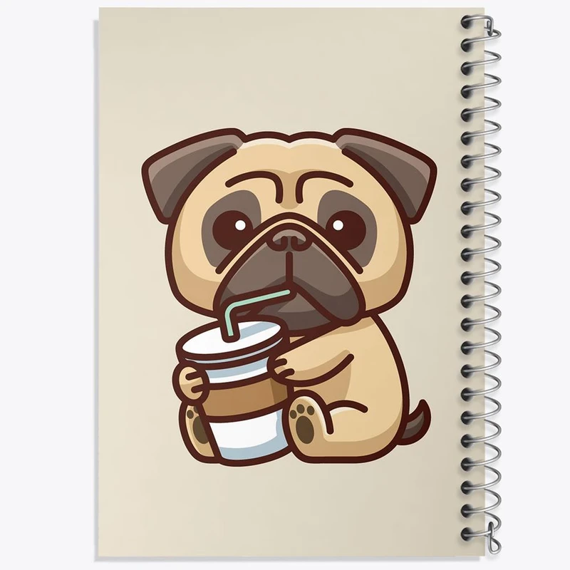 دفتر نت موسیقی 50 برگ خندالو مدل حیوانات بامزه سگ کد 28381