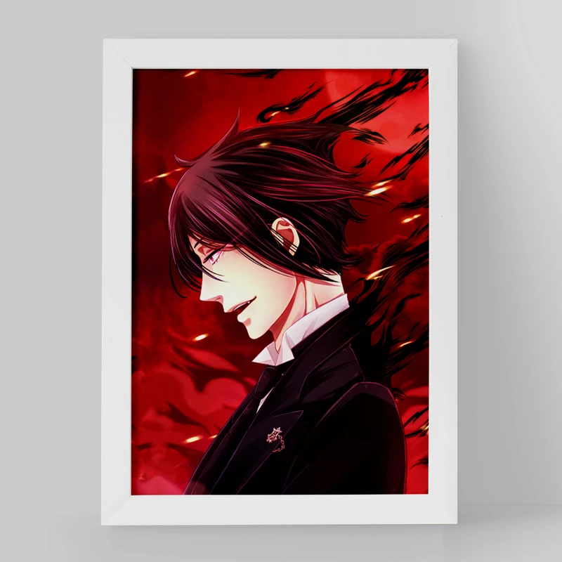 تابلو خندالو مدل سباستین انیمه خادم سیاه کد 16301