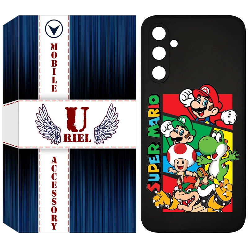 کاور یوریل مدل KSH کد 76 طرح ماریو مناسب برای گوشی موبایل سامسونگ Galaxy A54