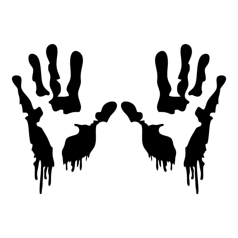 برچسب بدنه خودرو طرح کف دست کد MT-B396 