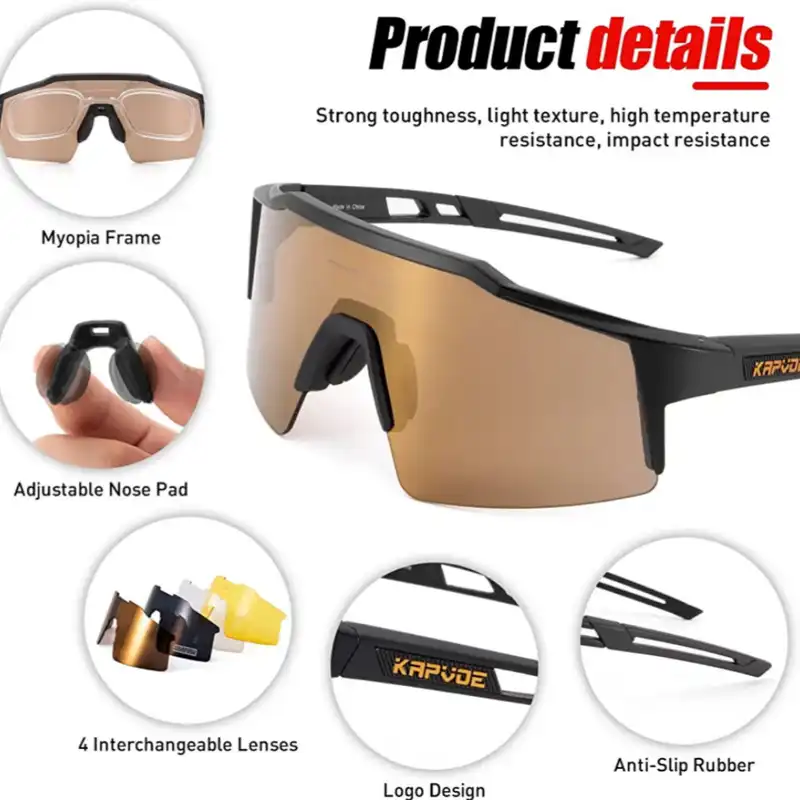 عینک ورزشی کپوو مدل 02-9023