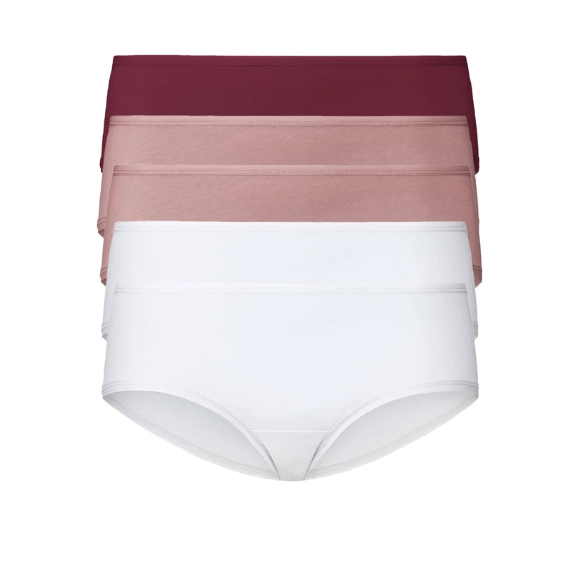 شورت زنانه اسمارا مدل high waist briefs کش نازک 5897 مجموعه 5 عددی