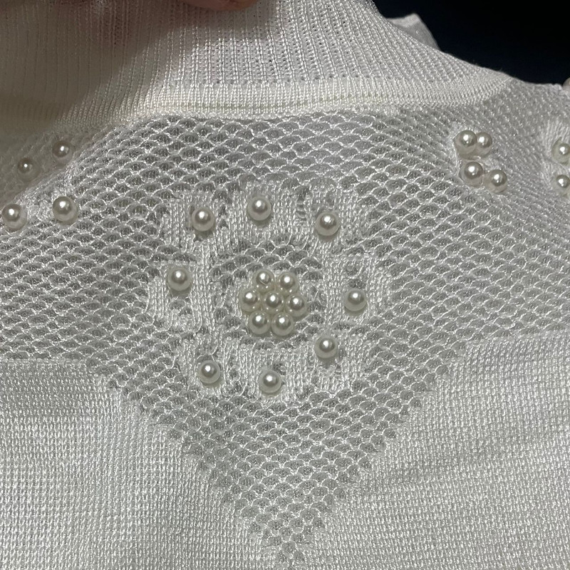 پلیور یقه ایستاده زنانه مدل نگیندار SH12