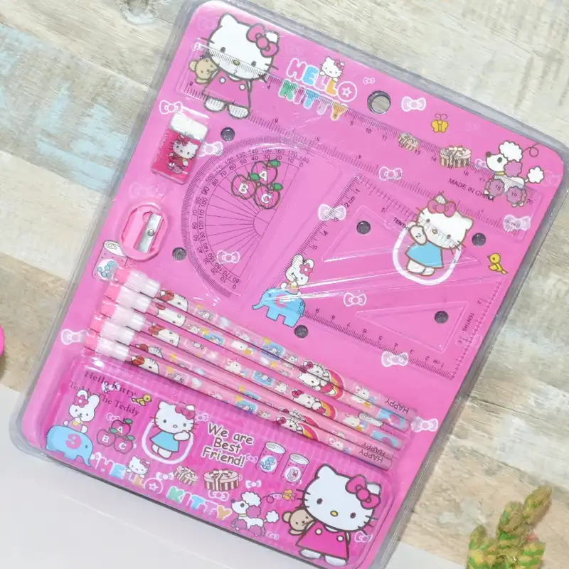 ست لوازم التحریر مدل کیتی مجموعه 12 عددی