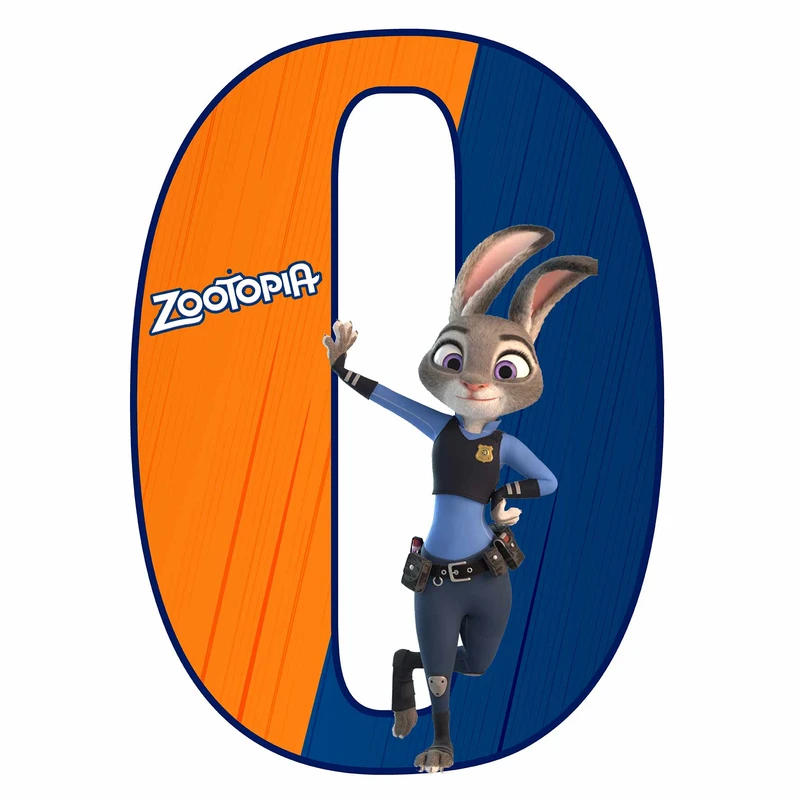 استند رومیزی مدل عدد 0 طرح زوتوپیا کد 1593