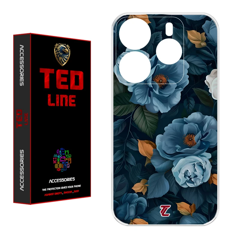 کاور تدلاین طرح گل کد 1227 مناسب برای گوشی موبایل شیائومی Redmi Note 14 4G